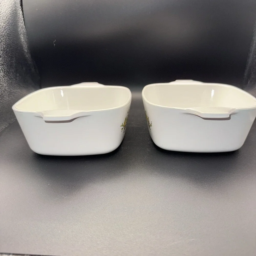 Vintage Corning Ware Spice Of Life P43-B -2 3/4 Cup Casserole Dish Set NO LIDS